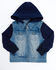 Image #1 - Urban Republic Boys' Denim Vest Layered Jacket, Navy, hi-res