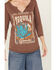 Image #2 - Panhandle Women's Tequila Sunrise Graphic Tee, Lt Brown, hi-res