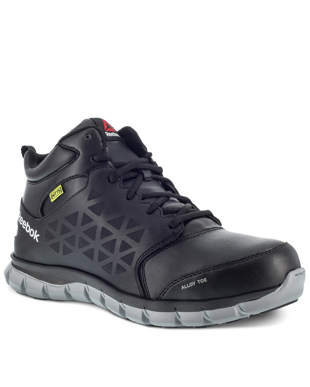 Image #1 - Reebok Women's Sublite Met Guard Work Shoes - Alloy Toe, Black, hi-res
