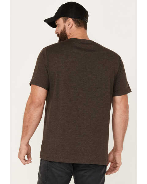 Image #4 - Brothers and Sons Men's Mountain Base Embroidered Short Sleeve Graphic T-Shirt, Dark Brown, hi-res