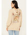 Cleo + Wolf Women's Whiskey Washed Oversized Hoodie, Wheat, hi-res