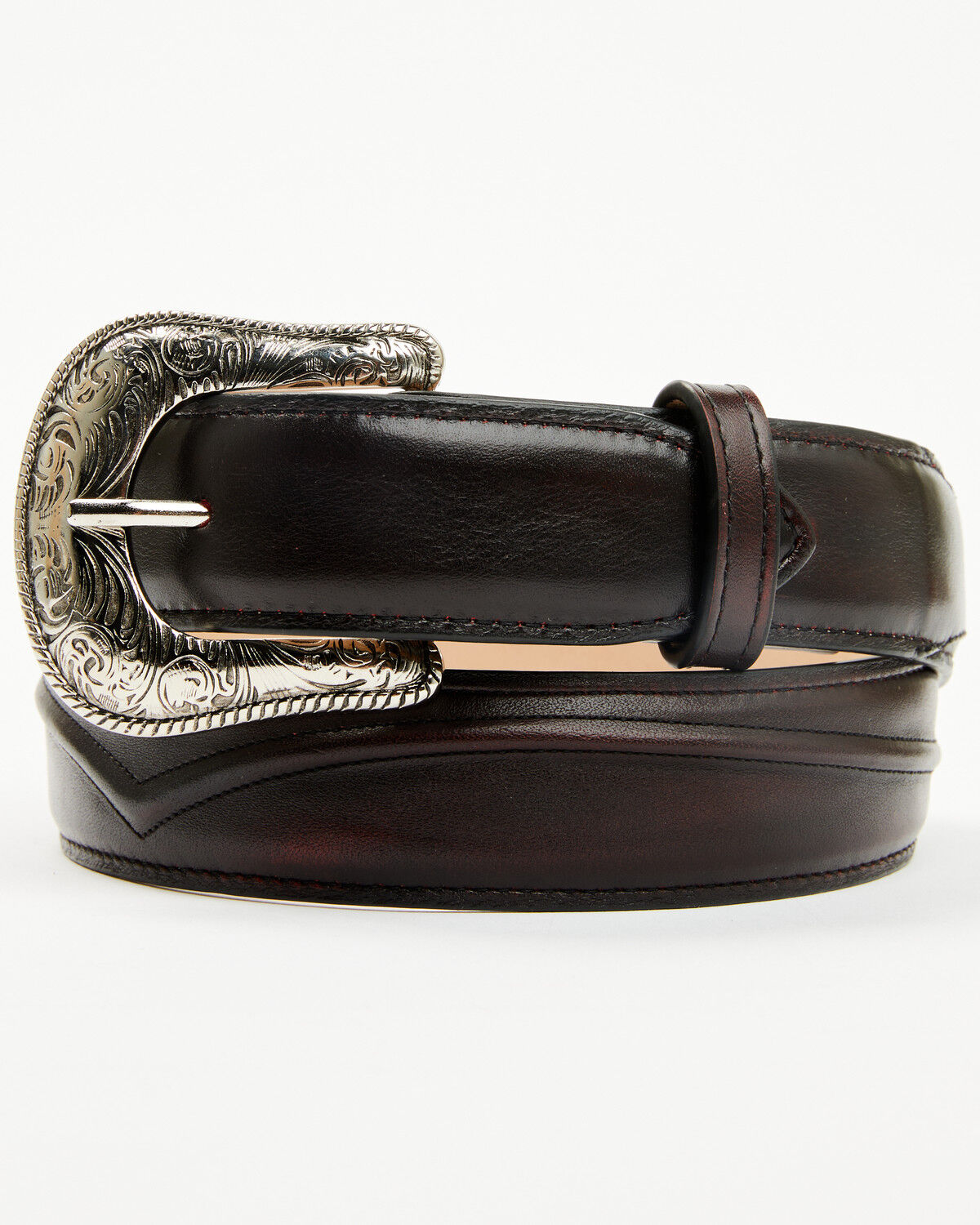 Image #1 - Cody James Black 1978® Men's Smooth Leather Belt, Black Cherry, hi-res