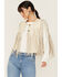Image #1 - Double D Ranch Women's Sonora Leather Vest, White, hi-res