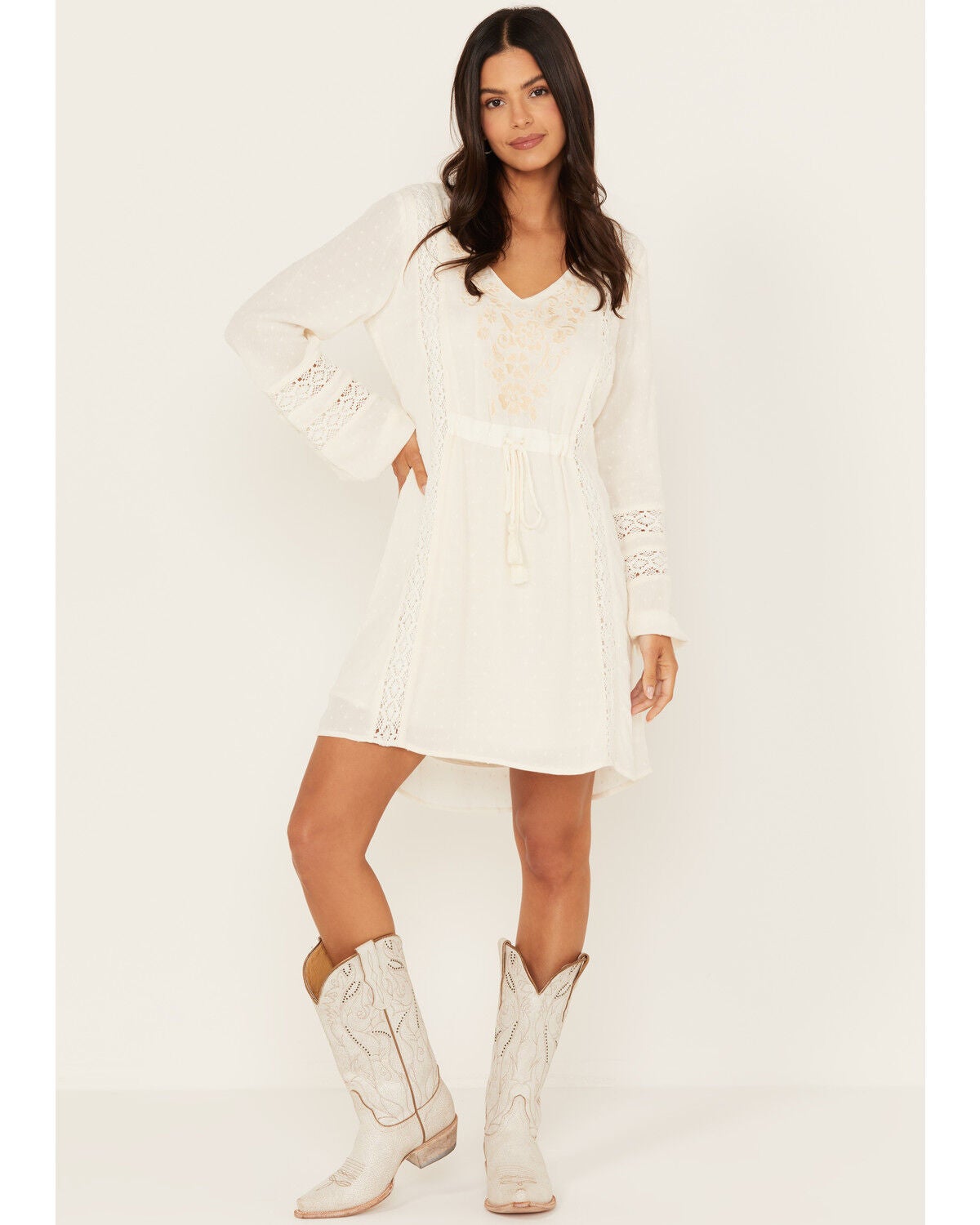 White lace cowgirl dress clearance
