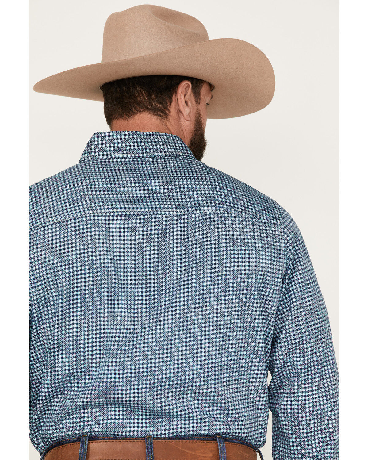 Image #4 - Panhandle Men's Performance Geo Print Long Sleeve Button Down Shirt, , hi-res