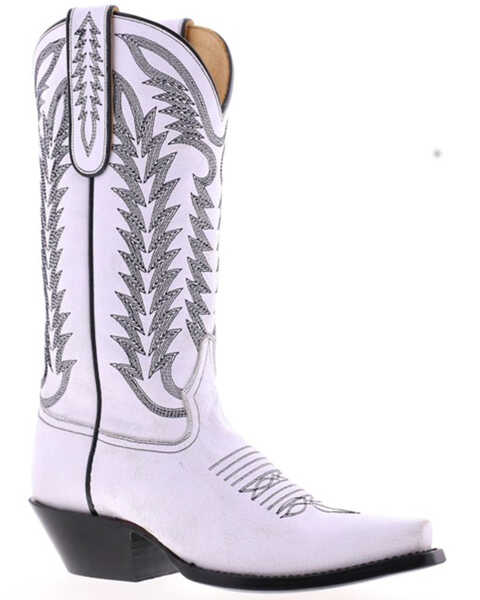 Liberty Black Women's Deniro Western Boots - Snip Toe, White, hi-res