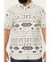 Image #3 - Moonshine Spirit Men's Dynamic Southwestern Striped Short Sleeve Snap Western Shirt, White, hi-res