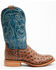Image #2 - Hyer Men's Jetmore Exotic Ostrich Western Boots - Broad Square Toe , Brown, hi-res