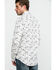 Rock & Roll Denim Men's Washed Guitar Print Long Sleeve Western Shirt , Black, hi-res
