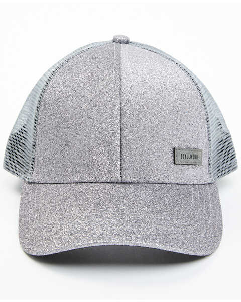 Image #1 - Idyllwind Women's Glitter Baseball Hat, Silver, hi-res