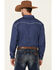 Cowboy Hardware Men's Arrow Geo Print Long Sleeve Pearl Snap Western Shirt , Blue, hi-res