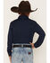 Image #4 - Gibson Trading Co Boys' Solid Long Sleeve Snap Western Shirt, Midnight Blue, hi-res