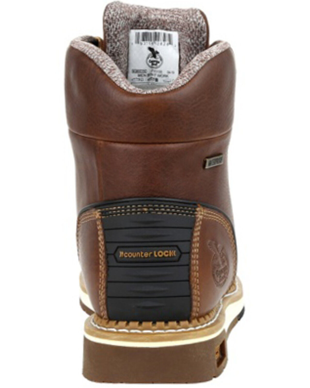 Image #4 - Georgia Boot Men's AMP LT Wedge Waterproof Work Boots - Soft Toe, Brown, hi-res
