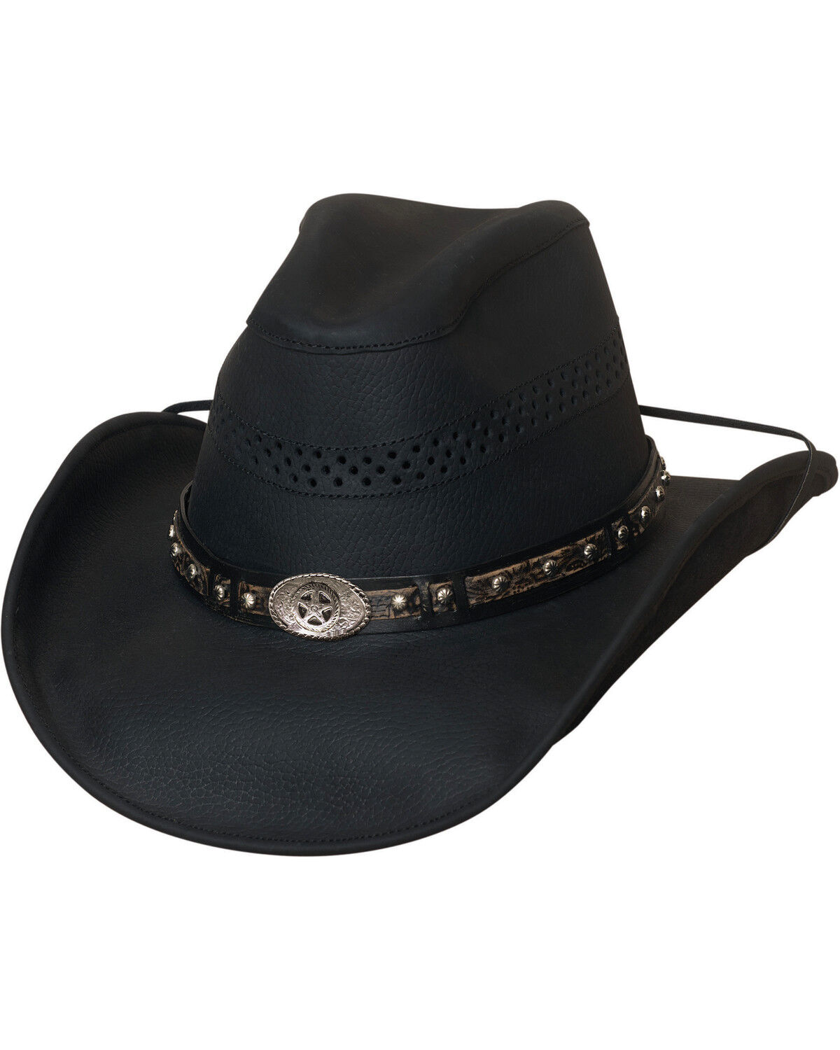 Image #1 - Bullhide Get On Top Grain Leather Hat, , hi-res