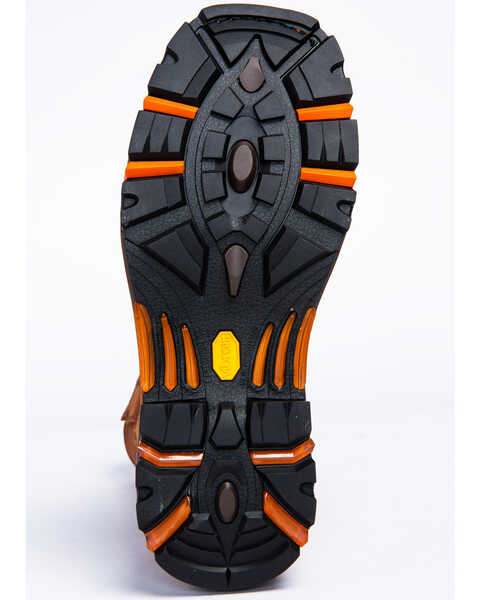 Image #7 - Cody James Men's 11" Decimator Western Work Boots - Soft Toe, Brown, hi-res