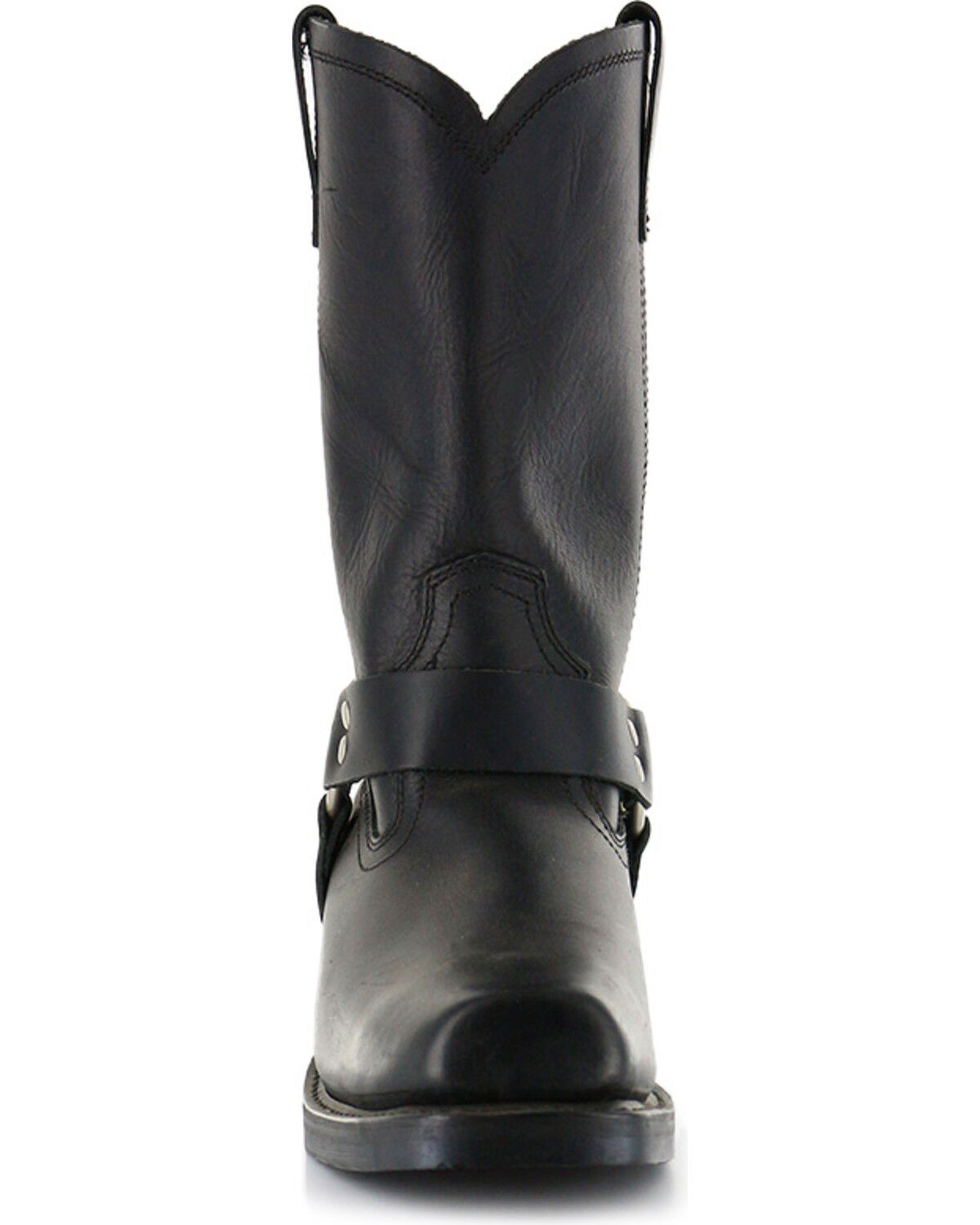 Image #4 - Brothers and Sons Men's Pull-On Motorcycle Boots - Square Toe, Black, hi-res
