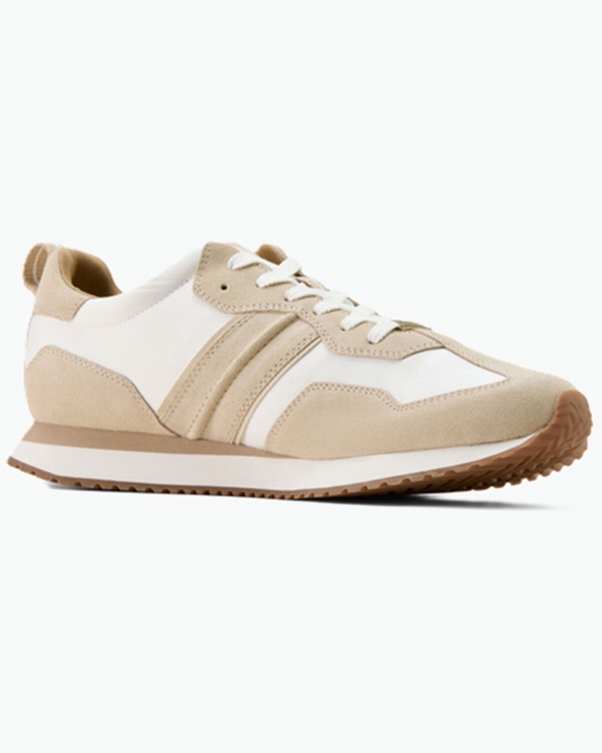 Image #1 - Ariat Men's Ranch Runner Shoes, Cream, hi-res