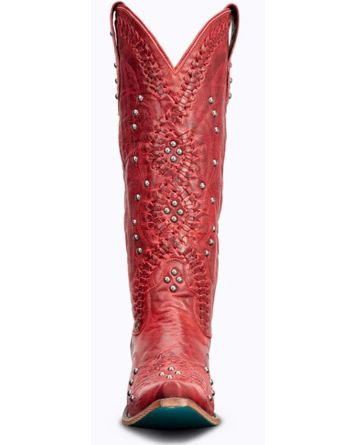 Image #3 - Lane Women's Cossette Tall Western Boots - Snip Toe, Ruby, hi-res