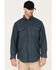 Wrangler Riggs Workwear Men's Heavyweight Long Sleeve Button Down Work Shirt, Navy, hi-res