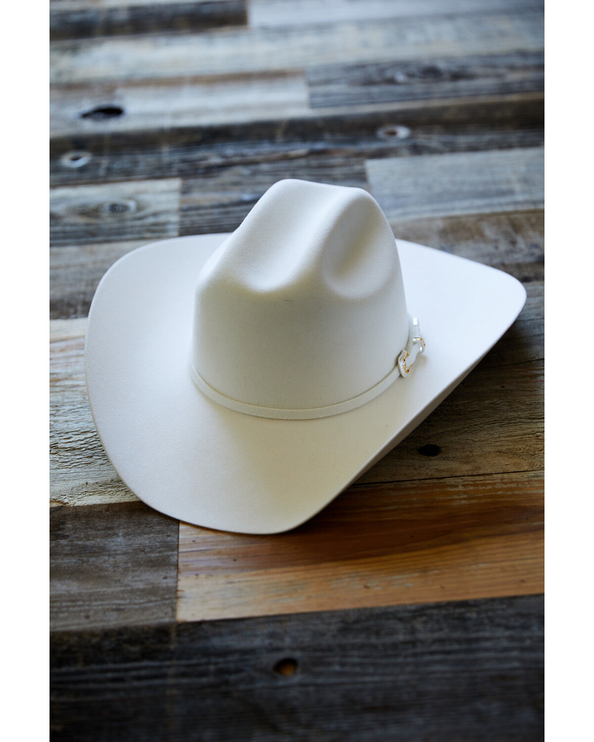 Image #1 - Serratelli Palo Alto 6X Felt Cowboy Hat, White, hi-res