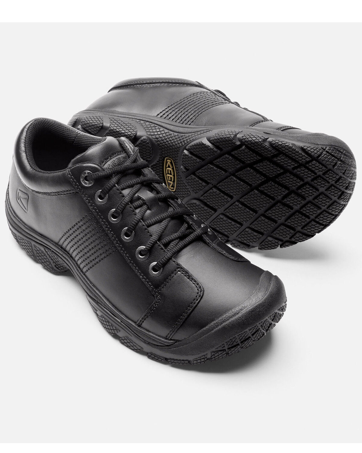 keen black work shoes