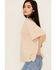 Image #2 - People of Leisure Women's Lace Short Sleeve Shirt, Pink, hi-res