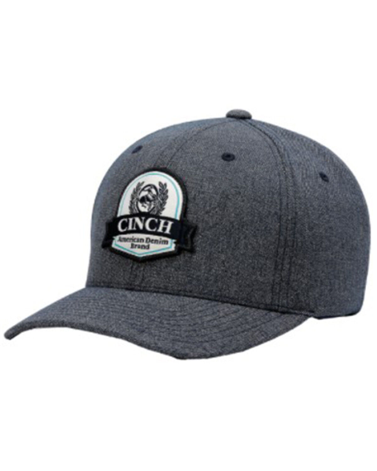 Image #1 - Cinch Men's Logo Patch Ball Cap, Navy, hi-res