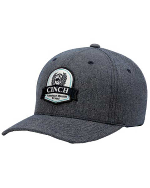Image #1 - Cinch Men's Logo Patch Ball Cap , Navy, hi-res