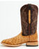 Image #3 - Ariat Men's Classic Cash Exotic Ostrich Western Boots - Broad Square Toe, Tan, hi-res