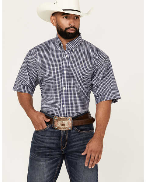 Image #1 - Wrangler Men's Assorted Riata Plaid Button-Down Western Shirt , Multi, hi-res
