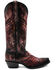 Image #2 - Ferrini Women's Masquerade Western Boots - Snip Toe , Red, hi-res