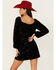 Image #4 - Sadie & Sage Women's Square Neck Sequins Mini Dress, Black, hi-res