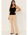 Idyllwind Women's Sparrow Pointelle Rib Lace Tank , Black, hi-res