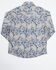 Image #3 - Cinch Toddler Boys' Paisley Print Long Sleeve Button Down Western Shirt, Light Blue, hi-res