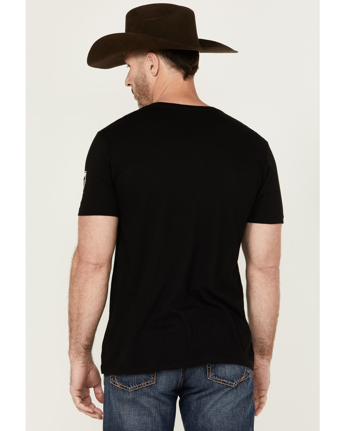 Image #4 - RANK 45® Men's Riding Free Short Sleeve Graphic T-Shirt, Black, hi-res