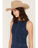 Image #2 - Cleo + Wolf Women's Medium Wash Denim Sleeveless Mini Dress, Medium Wash, hi-res