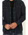 Image #3 - Moonshine Spirit Men's Record Deal Striped Long Sleeve Snap Western Shirt, Navy, hi-res