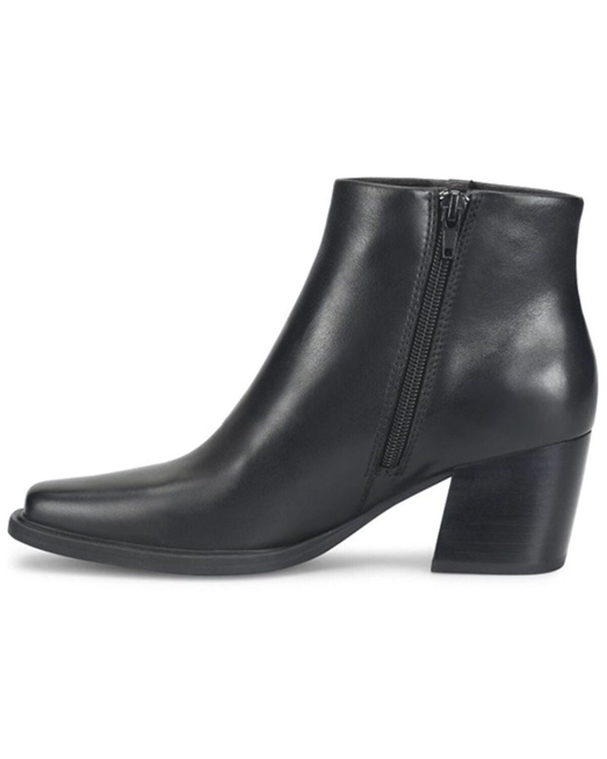 Image #3 - Born Women's Aiken Booties - Snip Toe, Black, hi-res