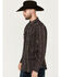 Image #2 - Moonshine Spirit Men's Towers Vertical Dobby Striped Print Long Sleeve Snap Western Shirt, Multi, hi-res