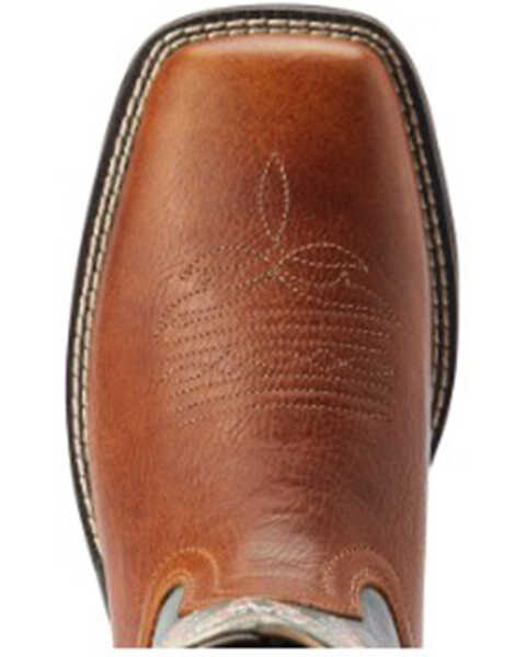 Image #4 - Ariat Women's Delilah Western Boots - Broad Square Toe, Teal, hi-res