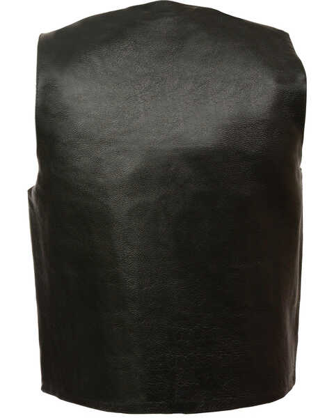 Image #2 - Milwaukee Leather Men's Classic Snap Gun Pockets Vest , Black, hi-res