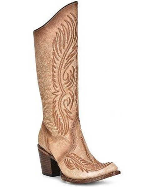 Image #1 - Circle G Women's LD Western Boots - Round Toe , Sand, hi-res