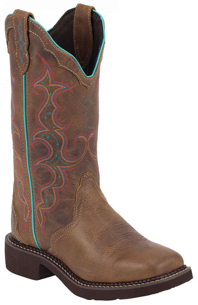 Justin Gypsy Women's Raya Tan Cowgirl Boots - Square Toe, Tan, hi-res