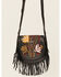 Image #2 - Shyanne Women's Rosalind Floral Beaded Leather Crossbody, Black, hi-res