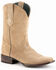 Image #1 - Ferrini Men's Roughrider Roughout Western Boots - Square Toe , Taupe, hi-res