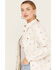 Image #2 - Ely Walker Women's Southwestern Print Sherpa Lined Flannel, Oatmeal, hi-res