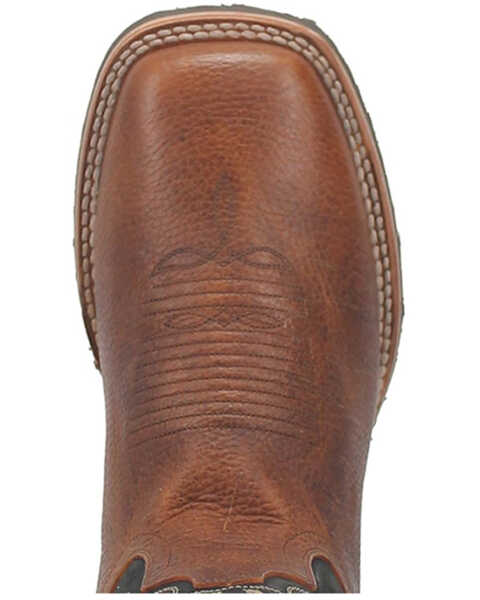 Image #6 - Dan Post Men's Boldon Western Performance Boots - Broad Square Toe, Brown, hi-res