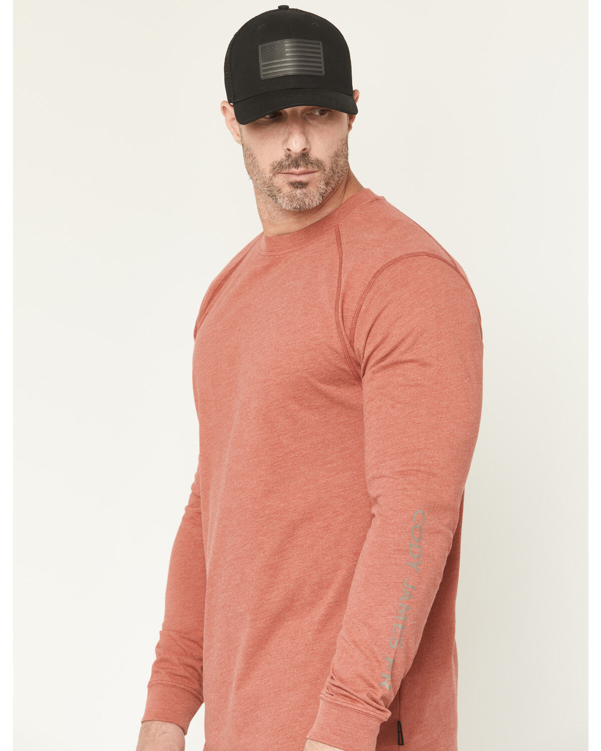 Image #2 - Cody James Men's FR Black Spot Lightweight Long Sleeve Work Shirt, Red, hi-res