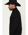 Image #2 - Cody James Black 1978™ Men's Parker Solid 1/4 Zip Pullover Sweater, Black, hi-res