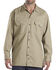 Image #2 - Dickies Twill Work Shirt - Big & Tall, Khaki, hi-res